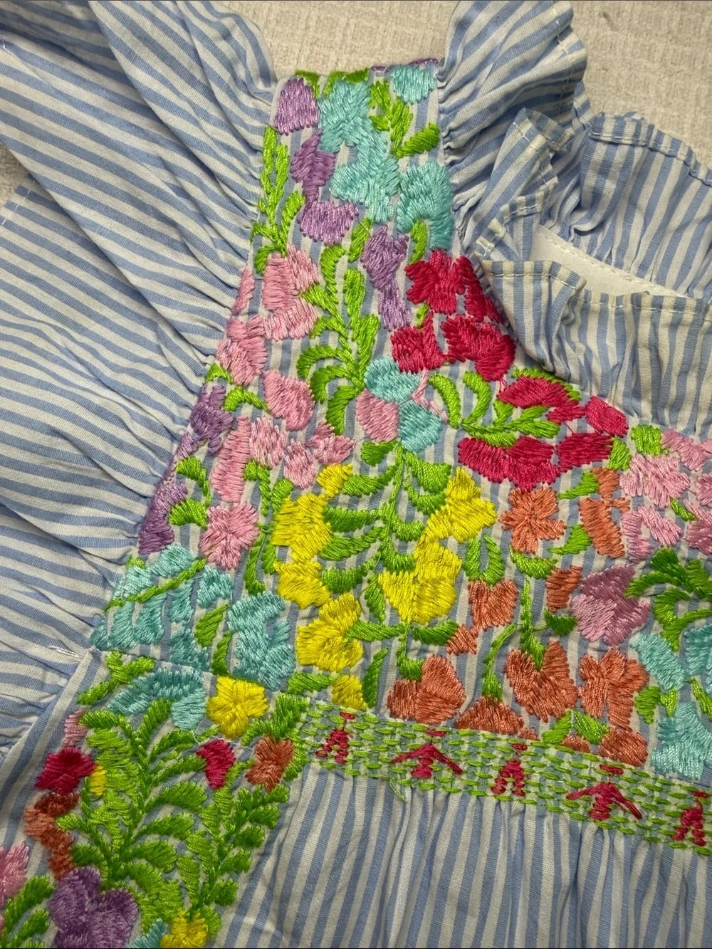J Marie ruffle neck